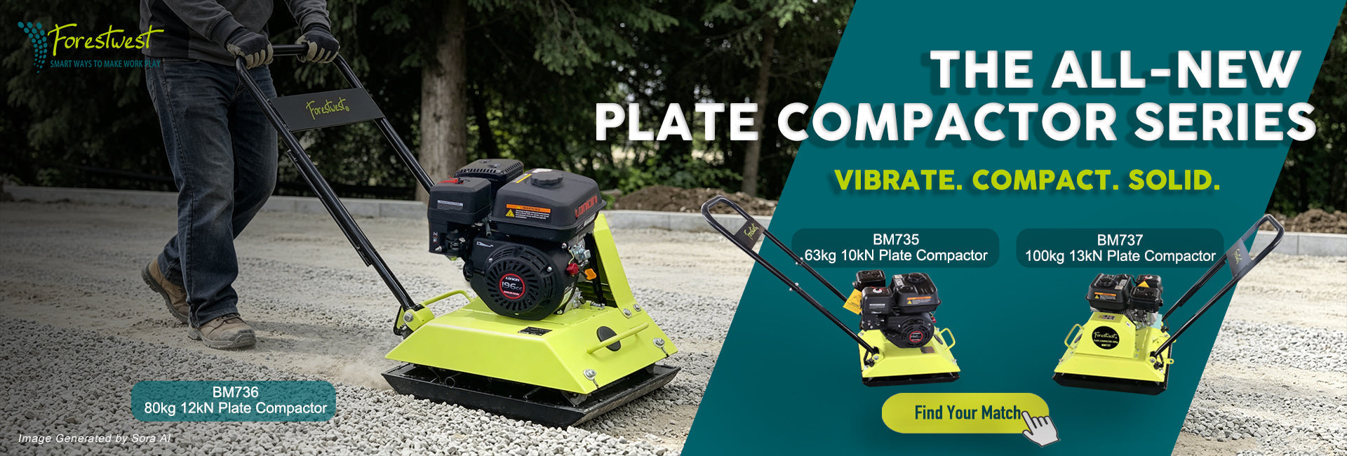 Plate Compactor Buying Guide: Forestwest BM735, BM736 & BM737 Compared