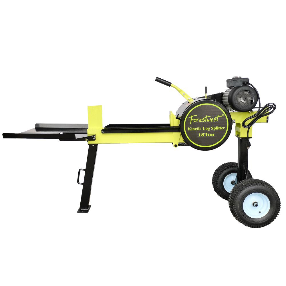 Kinetic energy store log splitter