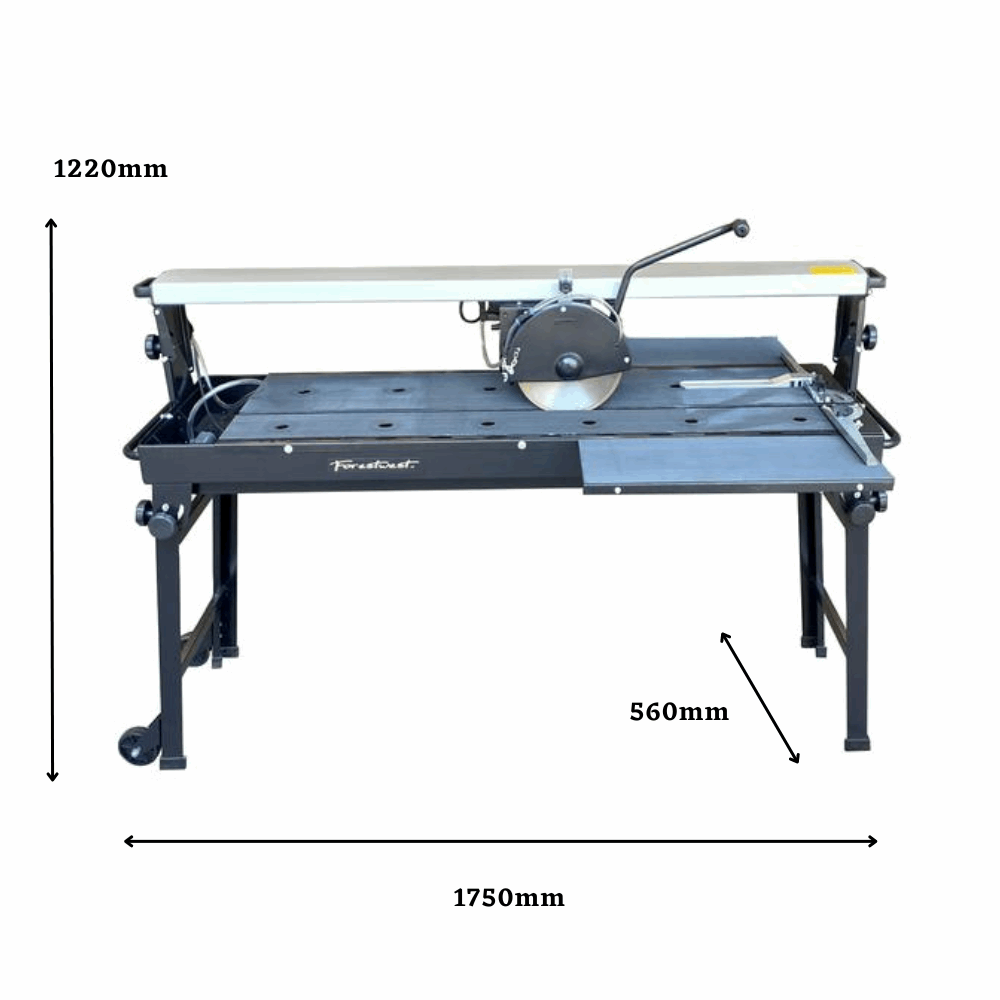 Forestwest 1250MM Wet Tile Saw 1500W Electric Tile Cutter BM683 Forestwest