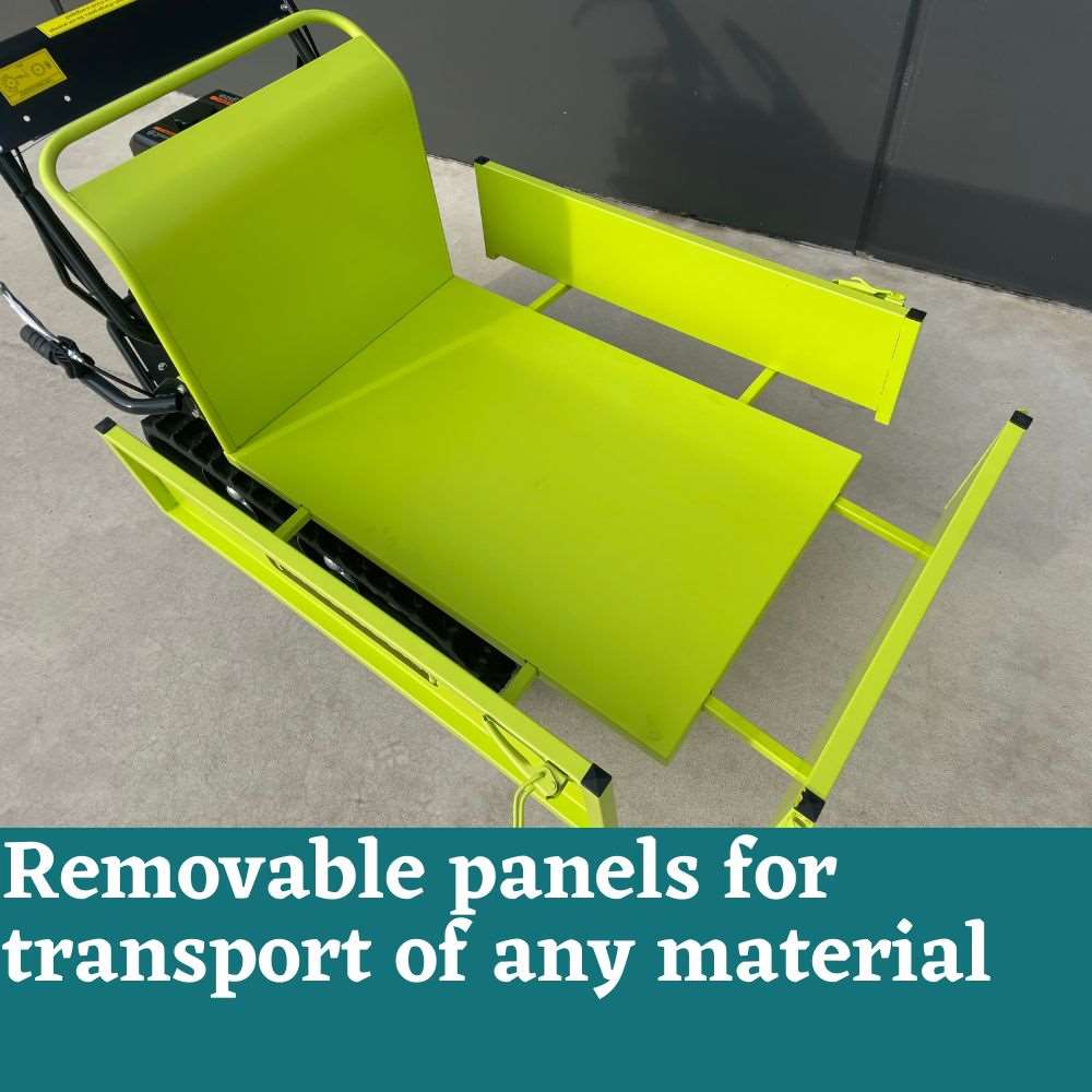 Forestwest 300KG Motorised Tracked Wheelbarrow, 6.5hp Track Dumper Manual Tip BM11078 Forestwest