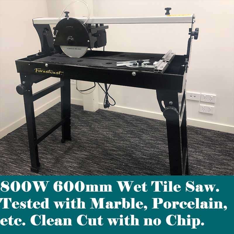 Forestwest 600MM Wet Tile Saw 800W Electric Tile Cutter BM681 Forestwest