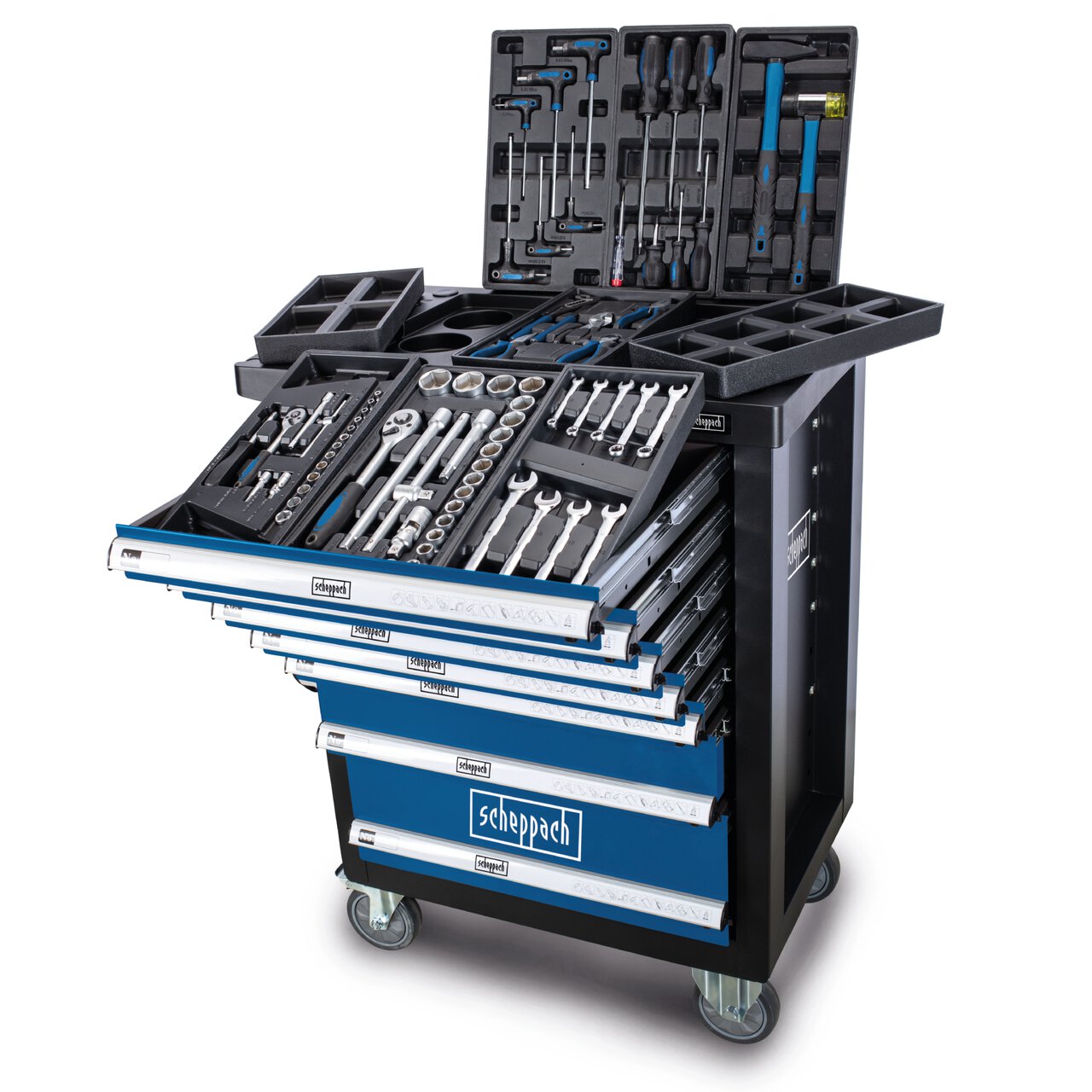 Scheppach Workshop Trolley with 70-PCS Tools TW1100 Scheppach