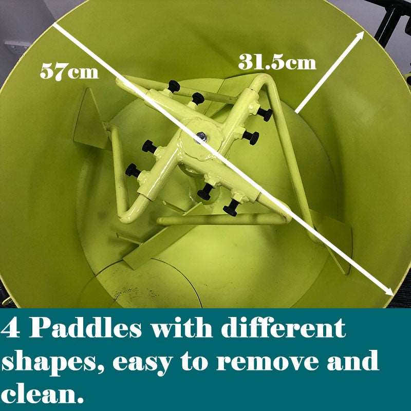 Forestwest 80L Pan Mortar Mixer 1100W Screed Mixer BM691 Forestwest