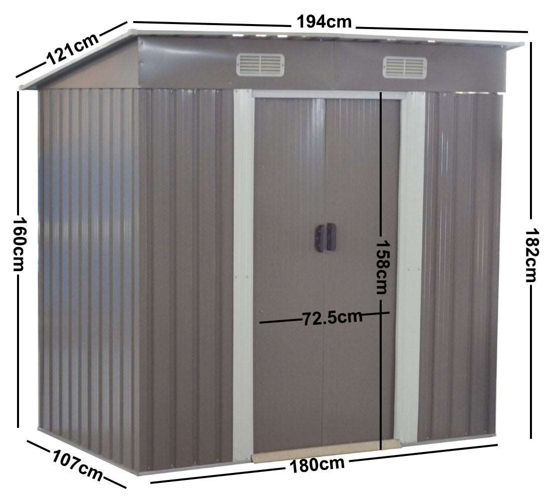 Garden Shed Tool Storage 1.94*1.21*1.82M BM667 Forestwest