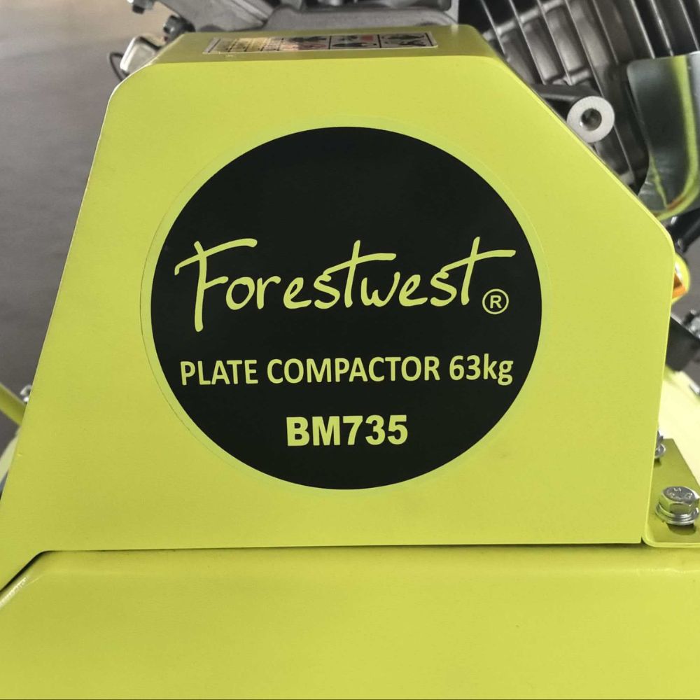 63kg Box Plate Compactor, 6.5HP 10kN Compactor BM735 Forestwest