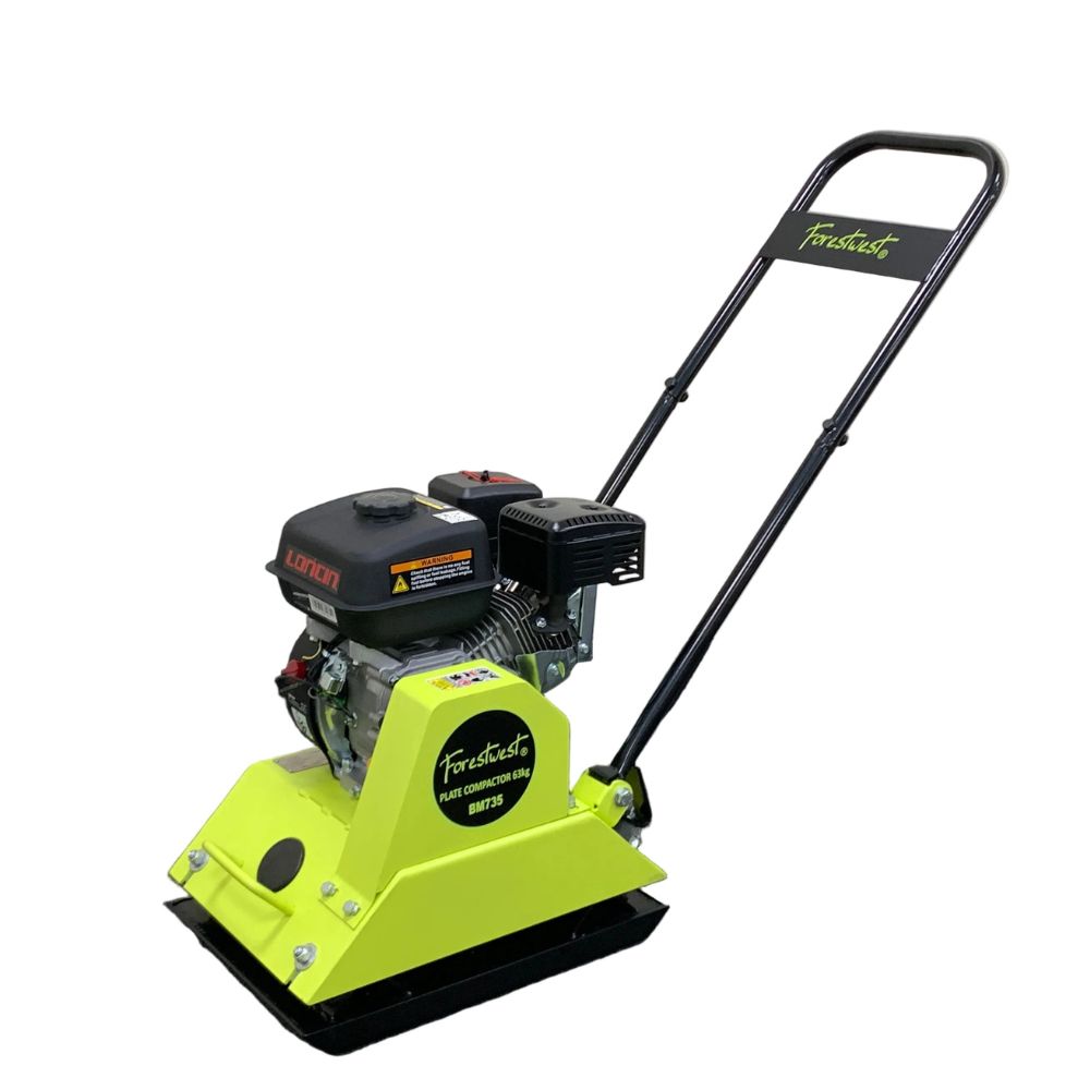 63kg Plate Compactor, 6.5HP 10kN Compactor BM735 Forestwest