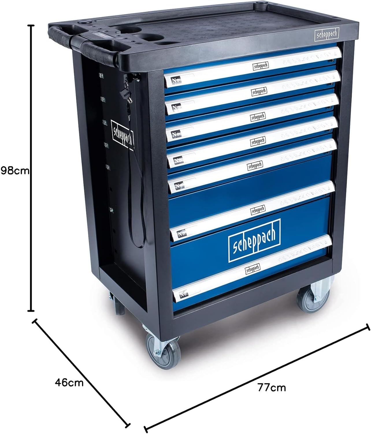 Scheppach Workshop Trolley with 70-PCS Tools TW1100 Scheppach