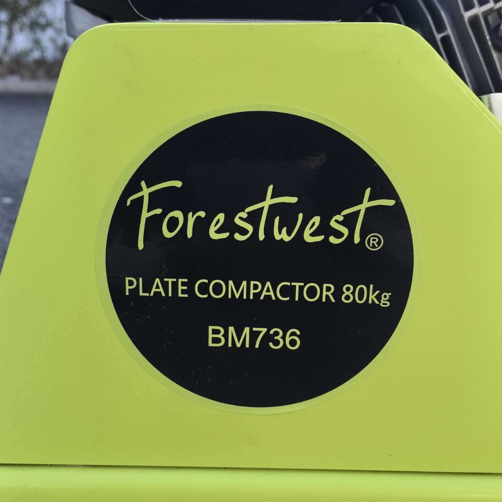 80kg Box Plate Compactor, 6.5HP 12kN Compactor BM736 Forestwest