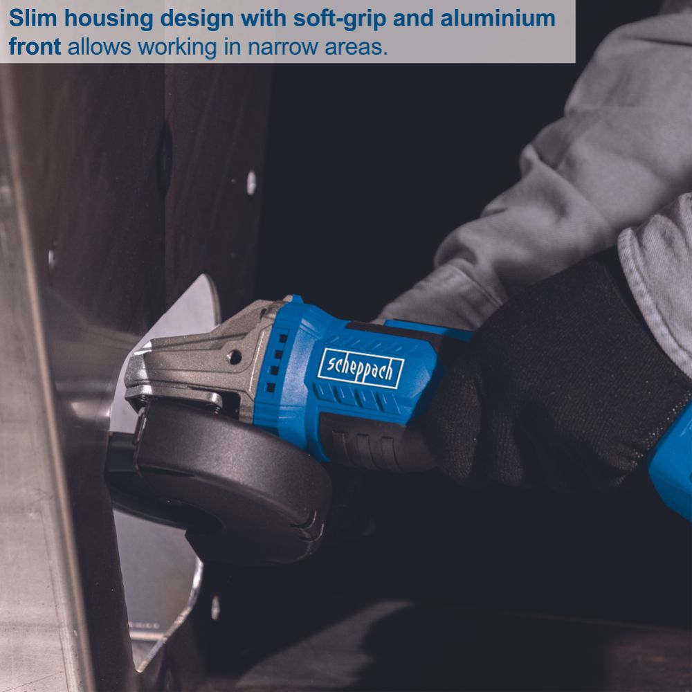 Scheppach 20V Cordelss Angle Grinder, BC-AG125-X (Skin Only) Scheppach