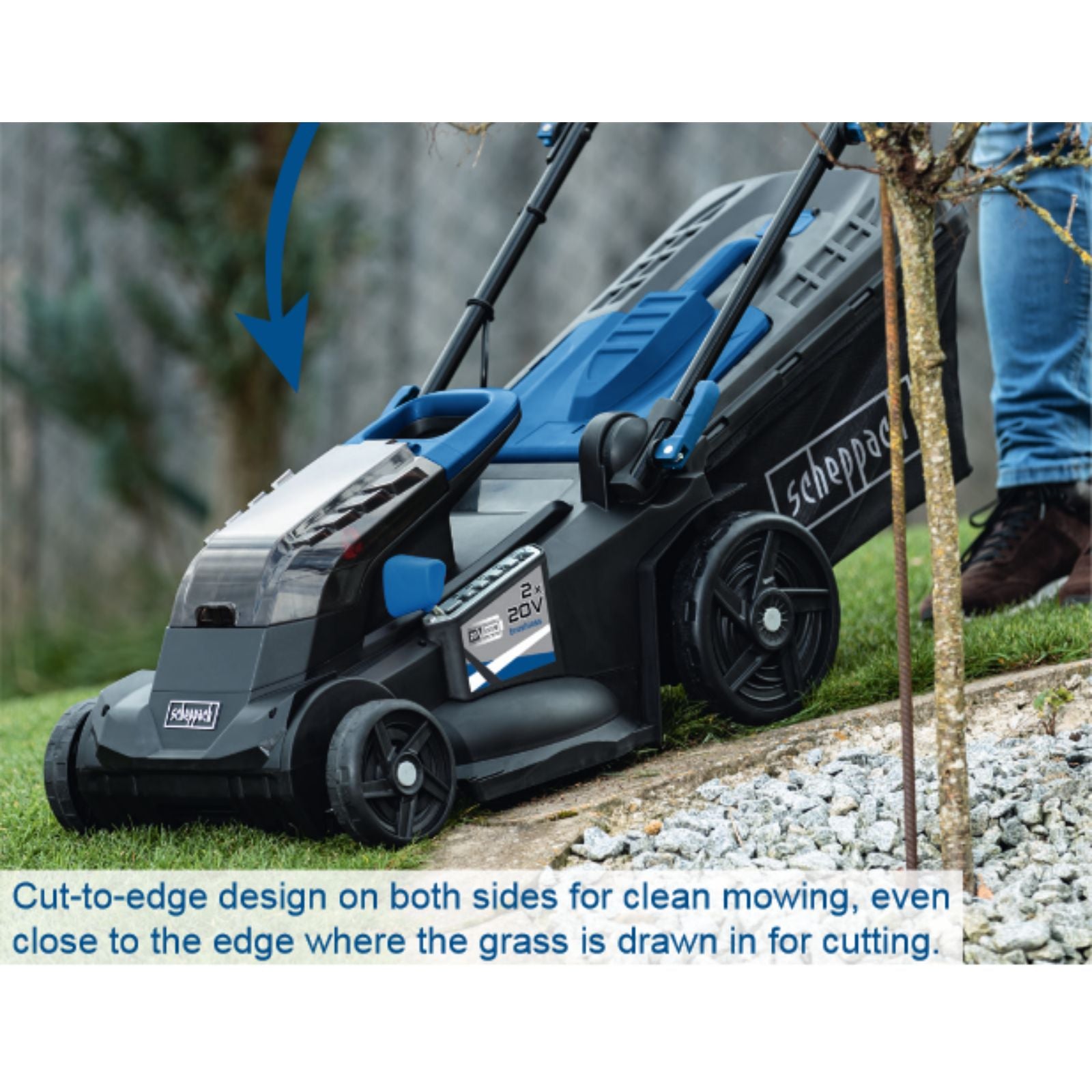 Scheppach 2x20V 380mm Cordless Lawn Mower BC-MP380-X (Skin Only) Scheppach