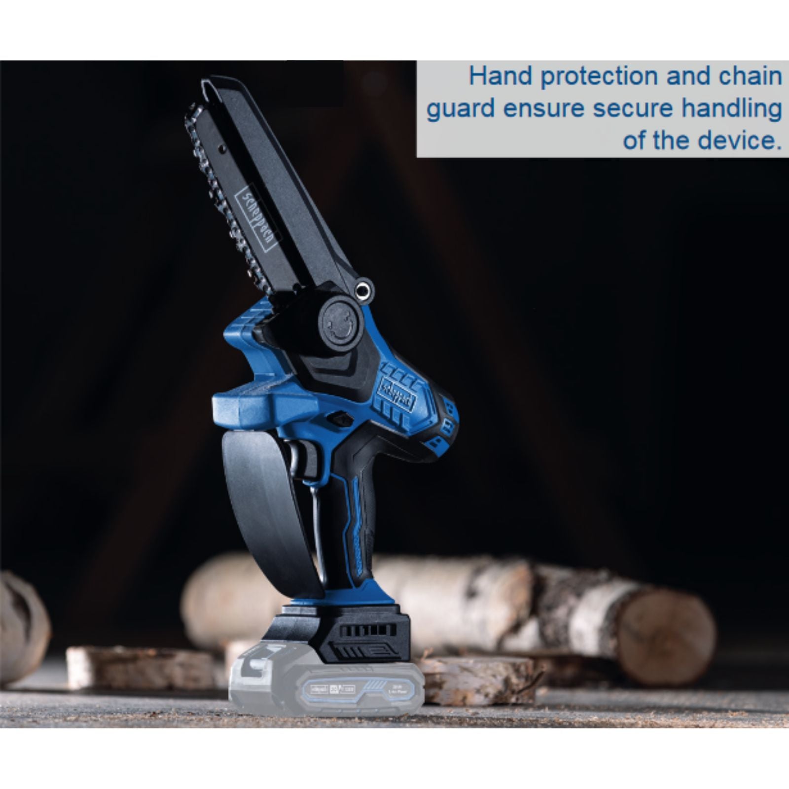 Scheppach 20V 430mm Cordless Mini Chainsaw BC-PS150-X (Skin Only) Scheppach