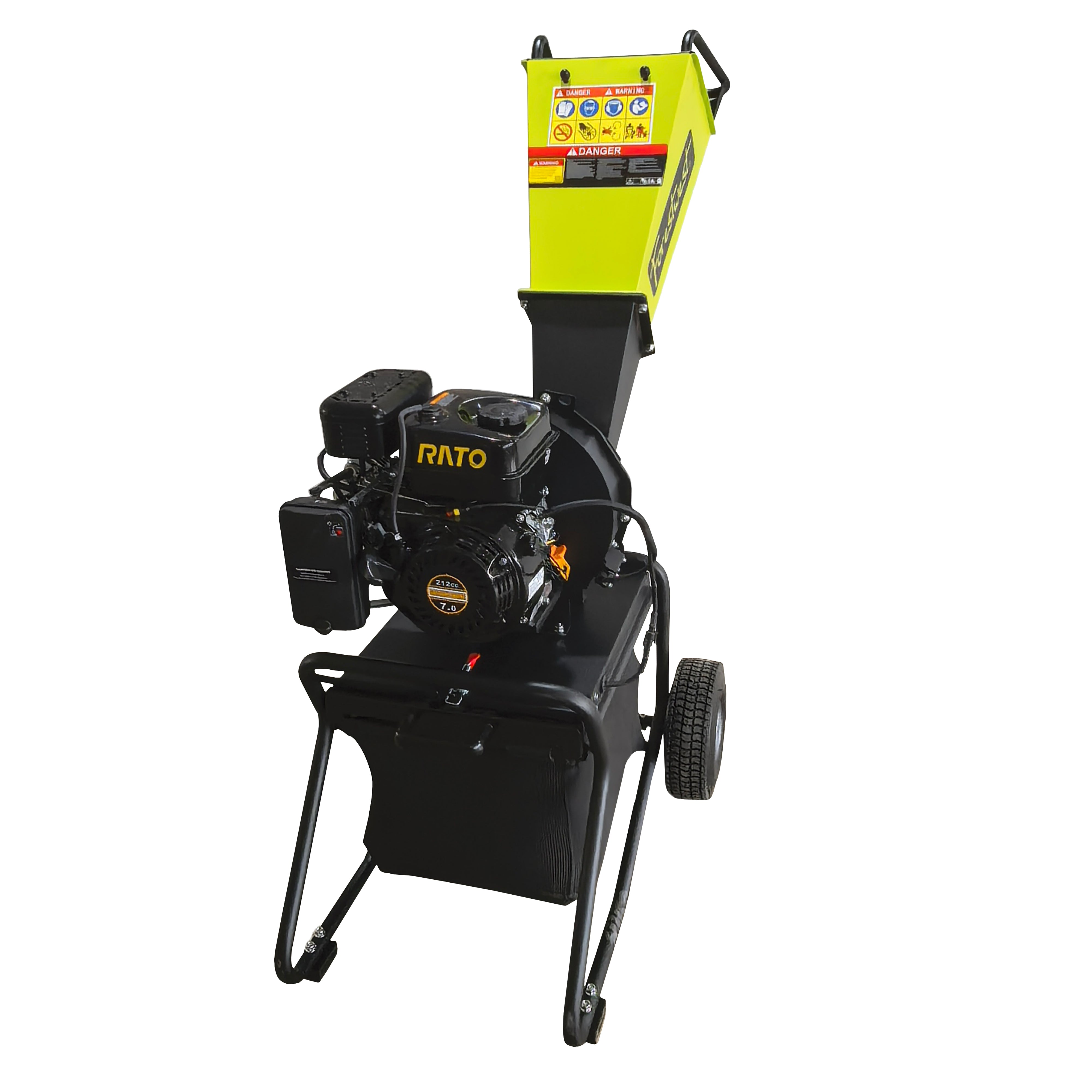 Forestwest 60MM Wood Chipper 7HP Petrol Chipper with Collection Bag BM11065 Forestwest