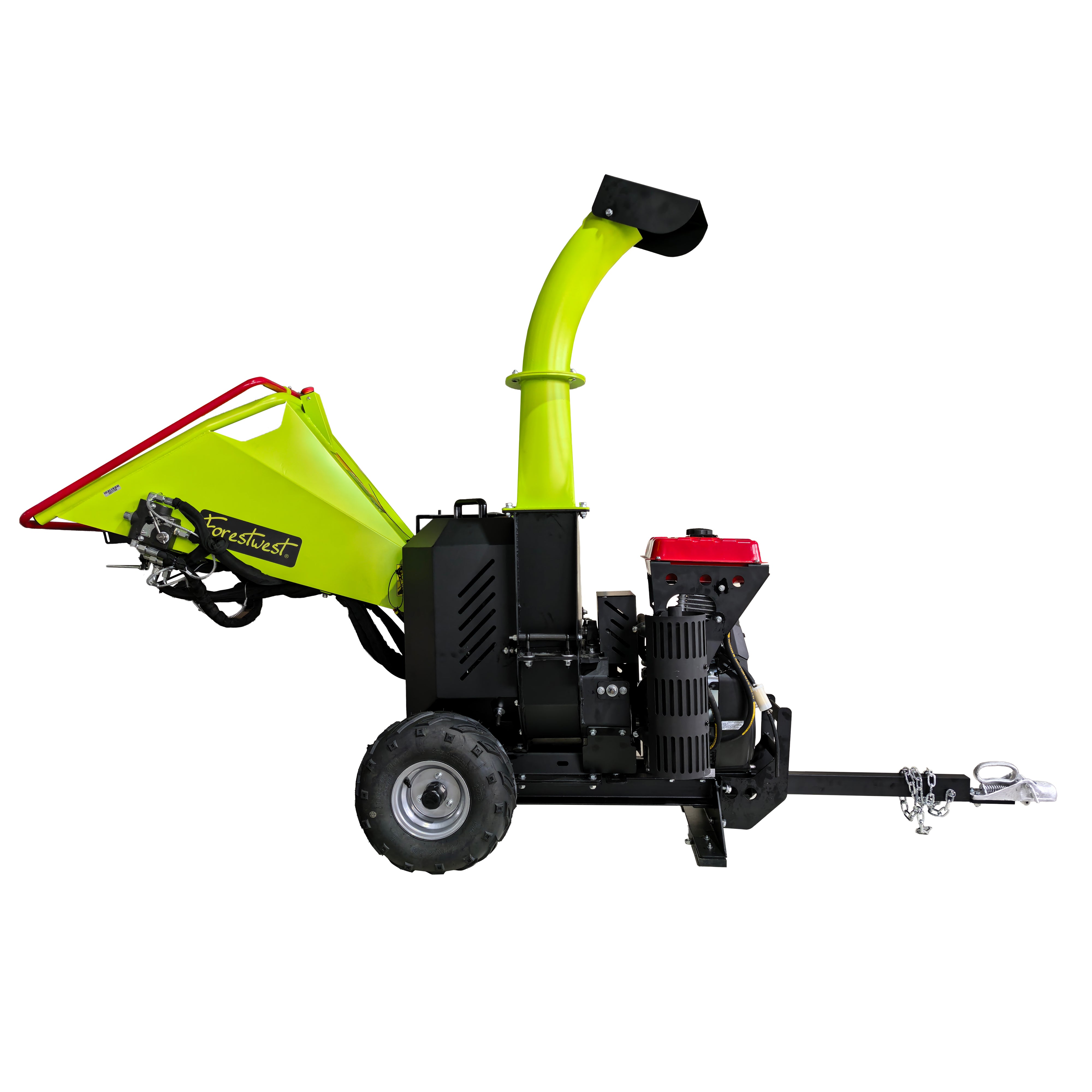 Forestwest 150MM Wood Chipper Hydraulic Feed 27HP Petrol Chipper with E-Start BM11066 Forestwest