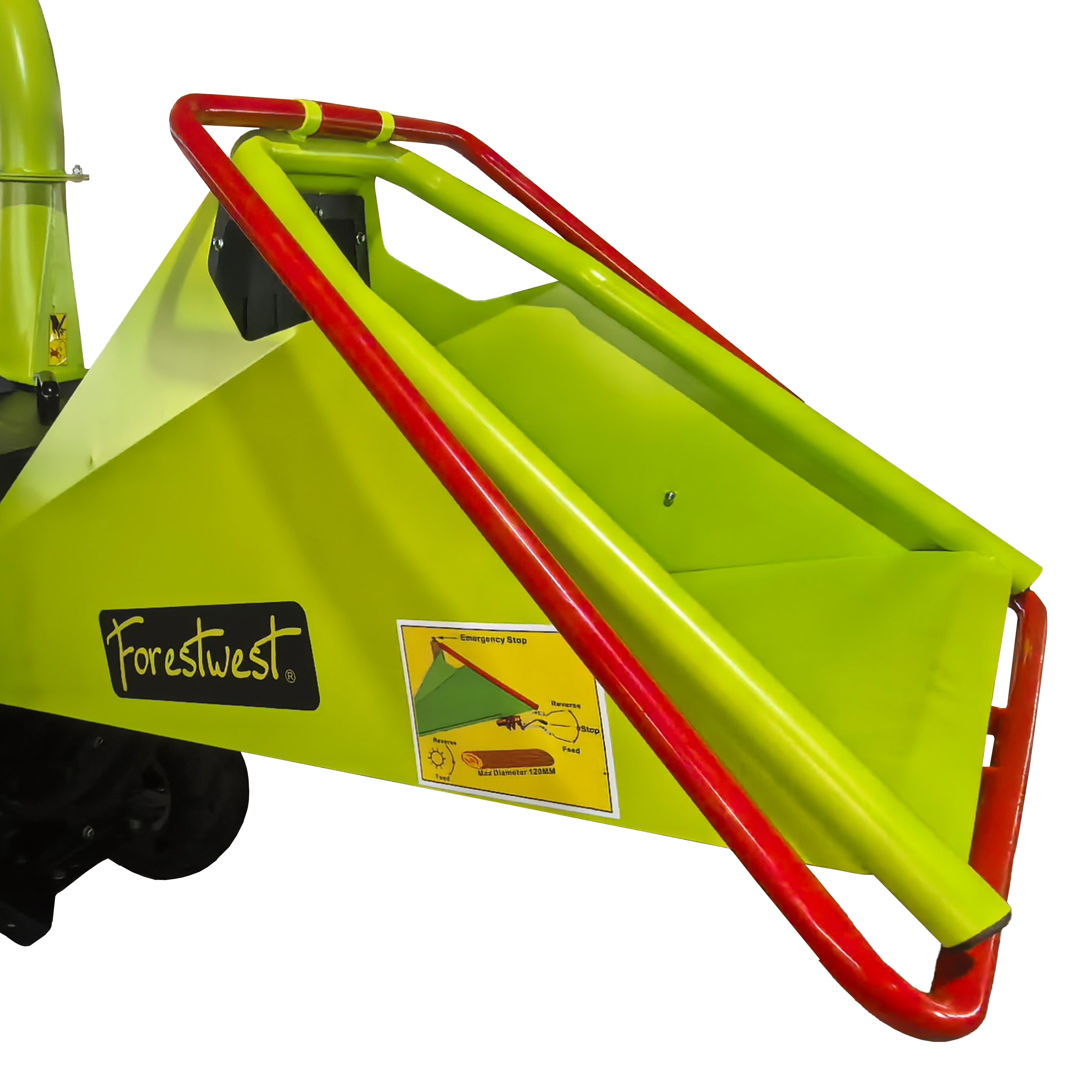Forestwest 150MM Wood Chipper Hydraulic Feed 27HP Petrol Chipper with E-Start BM11066 Forestwest