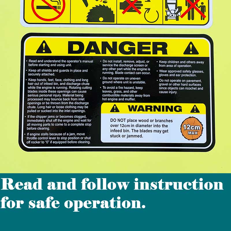 120mm Wood Chipper 15hp Garden Chipper BM11073