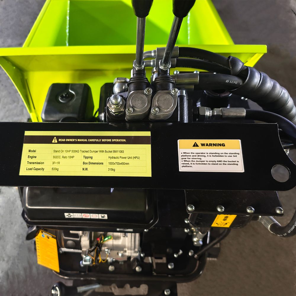 Forestwest 500KG Stand-On Tracked Dumper with Self-Load Bucket BM11083 Forestwest