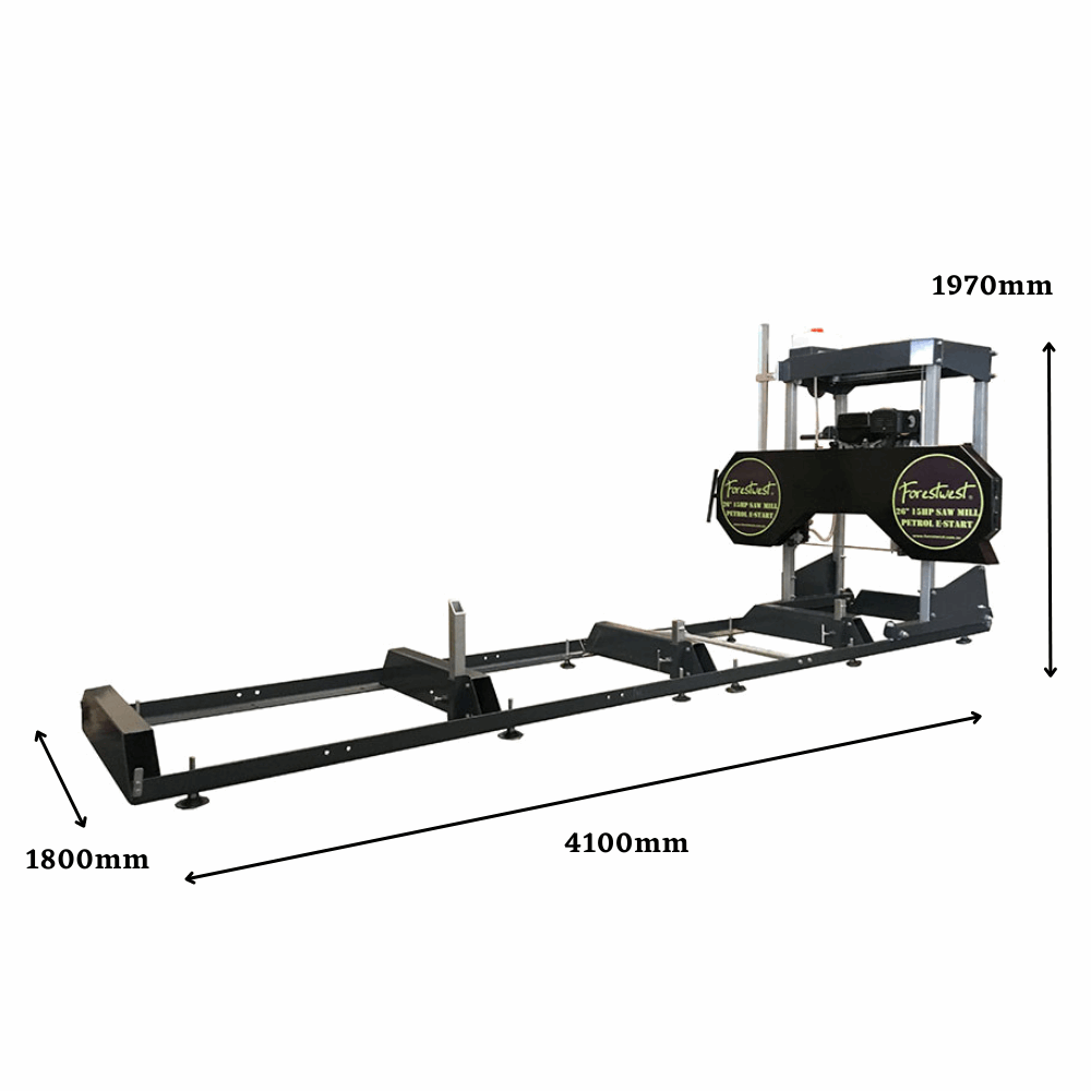 Forestwest 26" Portable Wood Sawmill 15HP with E-Start BM11119 Forestwest