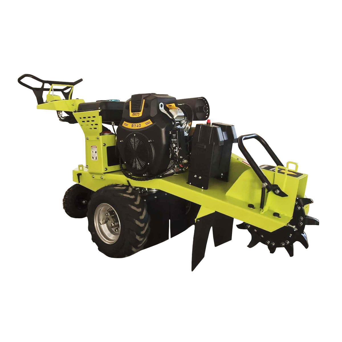 Forestwest BM11169 self-propelled stump grinder side view