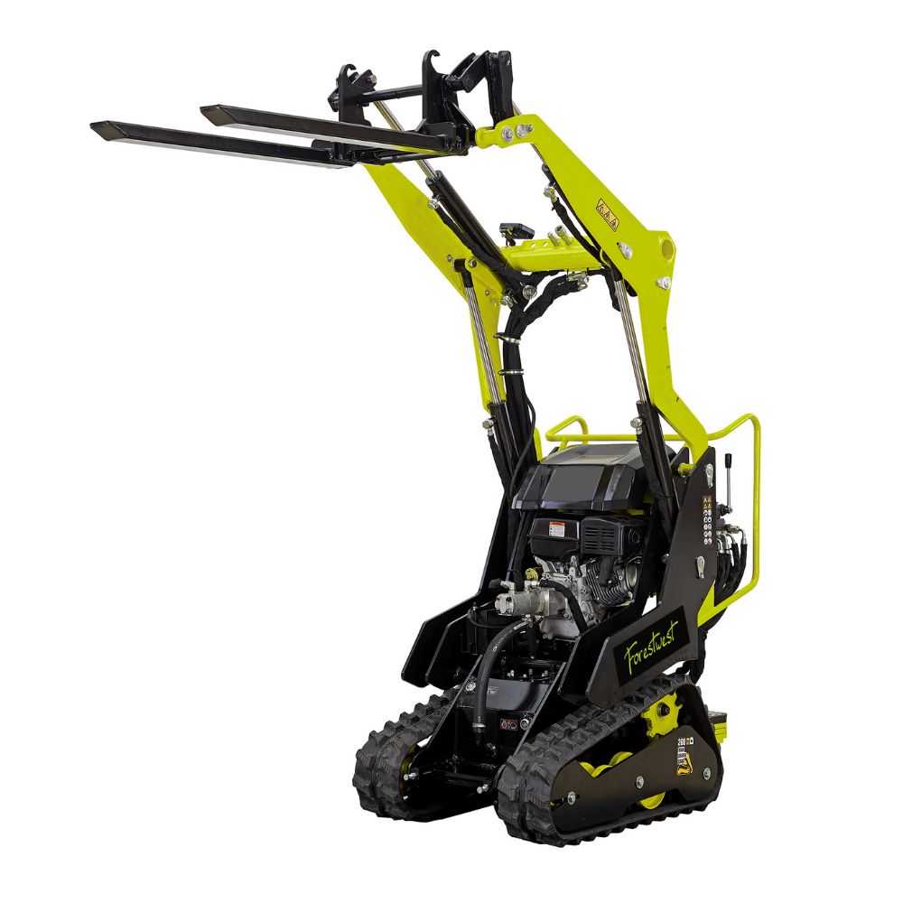Forestwest Tracked Mini Loader, Skid Steer Loader with 80L Bucket BM700B Forestwest