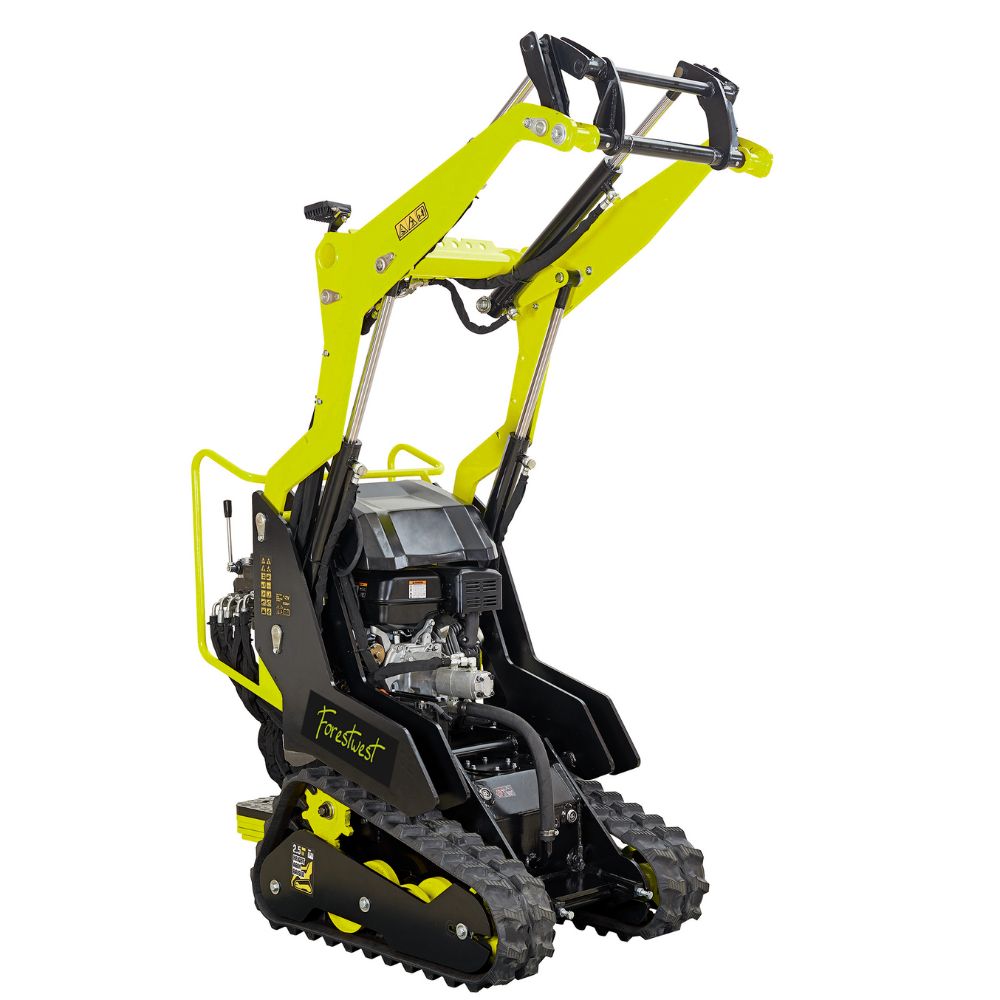 Forestwest Tracked Mini Loader, Skid Steer Loader with 80L Bucket BM700B Forestwest