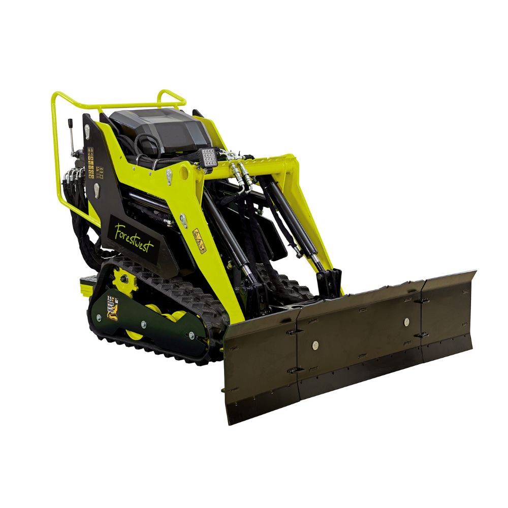 Forestwest Tracked Mini Loader, Skid Steer Loader with 80L Bucket BM700B Forestwest