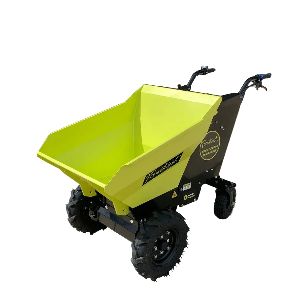 Forestwest 300KG Battery Powered Wheelbarrow, Mini Dumper Automatic Tip BM11100 Forestwest