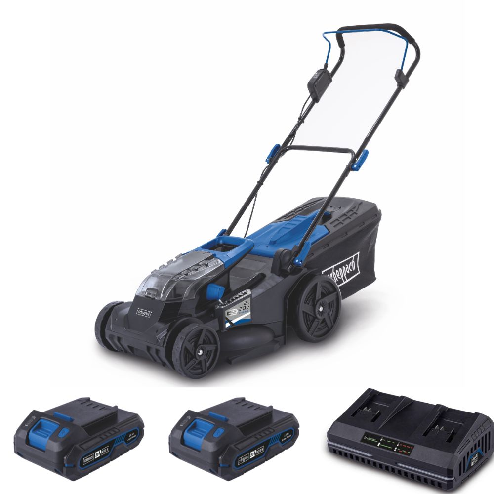 Scheppach 2x20V 430mm Brushless Lawn Mower BC-MP430-X 50% off 20V 2.0Ah Battery & Charger Included Scheppach