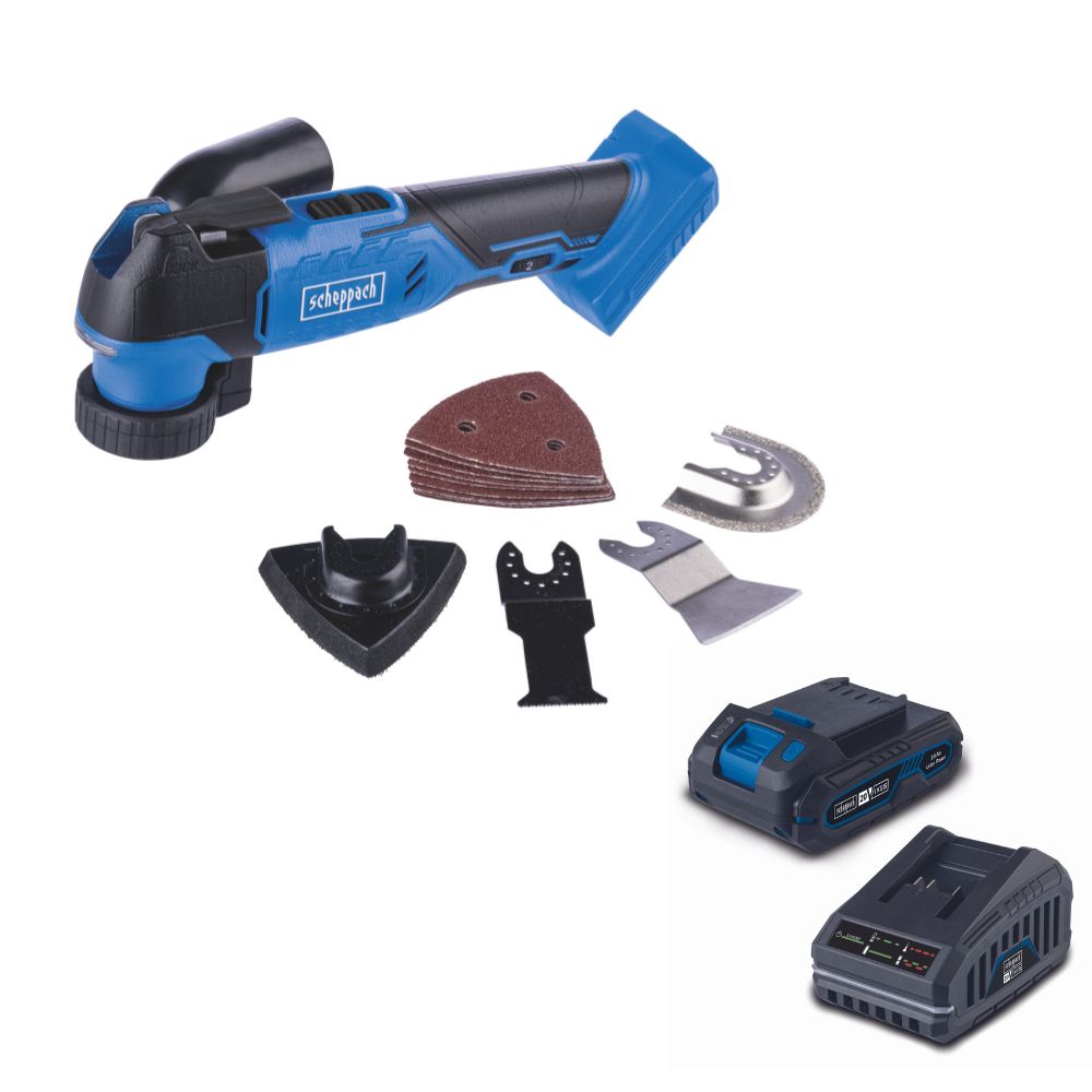 Scheppach 20V Cordless Multi-functional Tool C-MT40-X 50% off 20V 2.0Ah Battery & Charger Included Scheppach