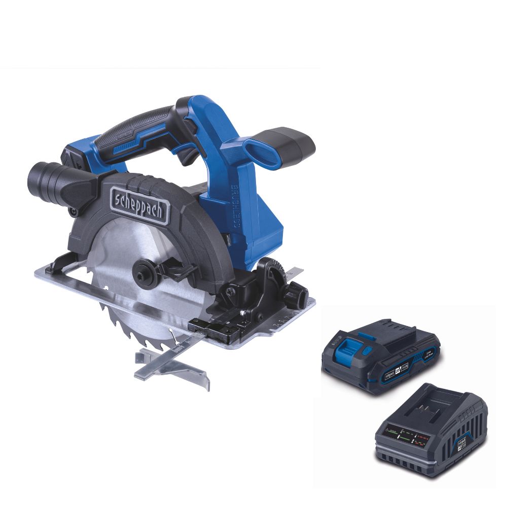 Scheppach 20V Brushless Circular Saw BC-HCS165-X 50% off 20V 2.0Ah Battery & Charger Included Scheppach