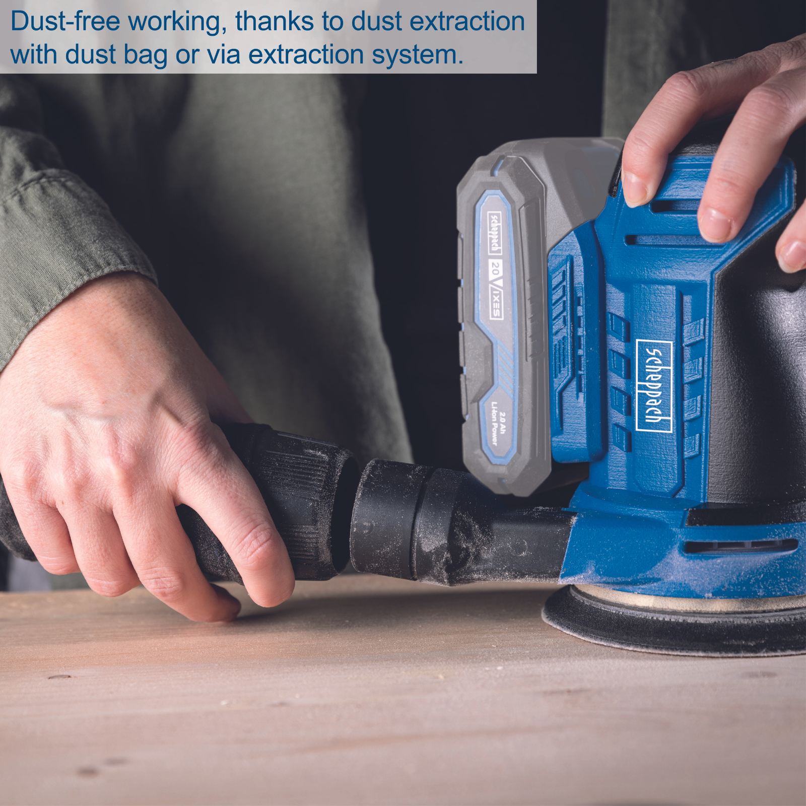 Scheppach 20V 125mm Orbital Sander C-OBS125-X (Skin Only) Scheppach