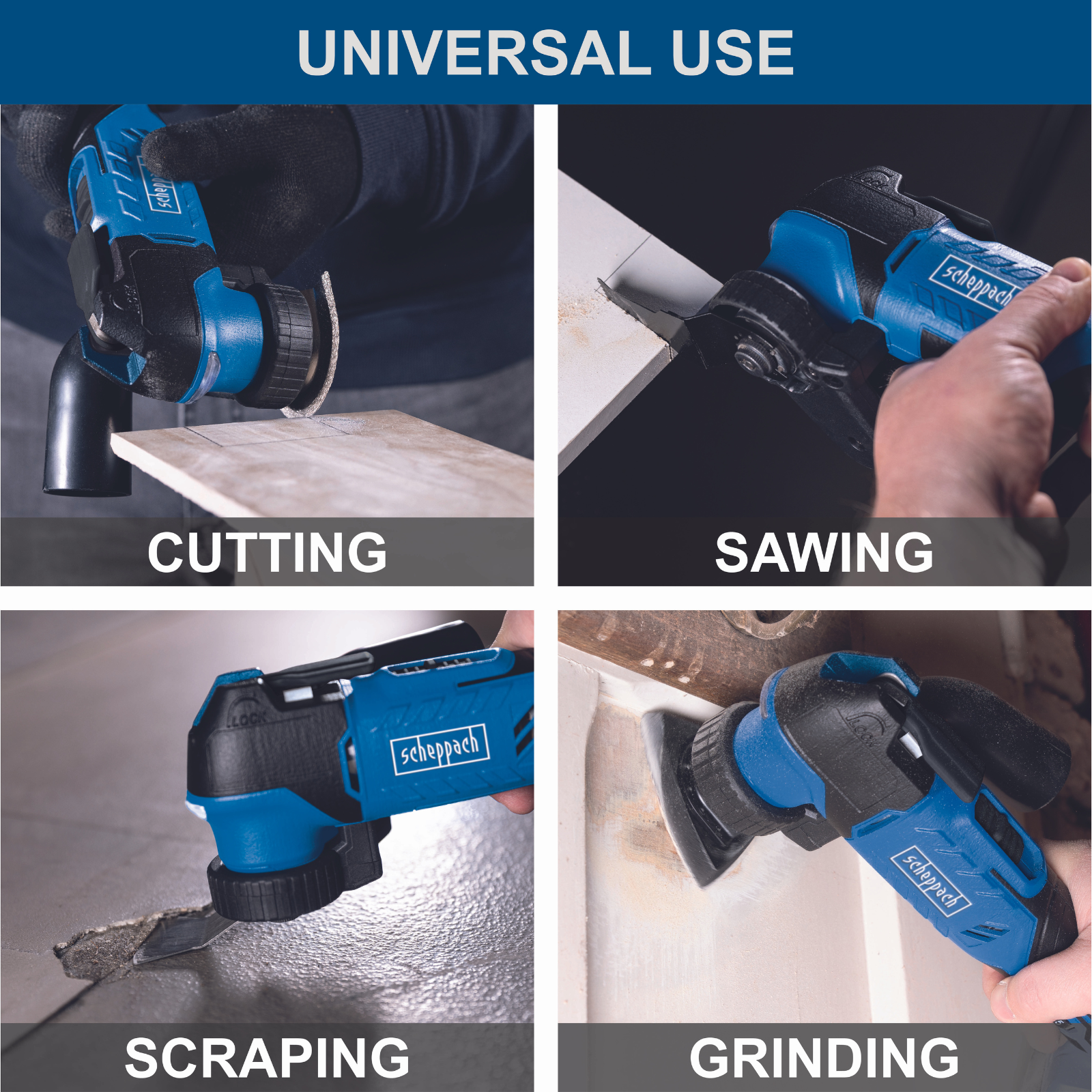 Scheppach 20V Cordless Multi-functional Tool C-MT40-X (Skin Only) Scheppach