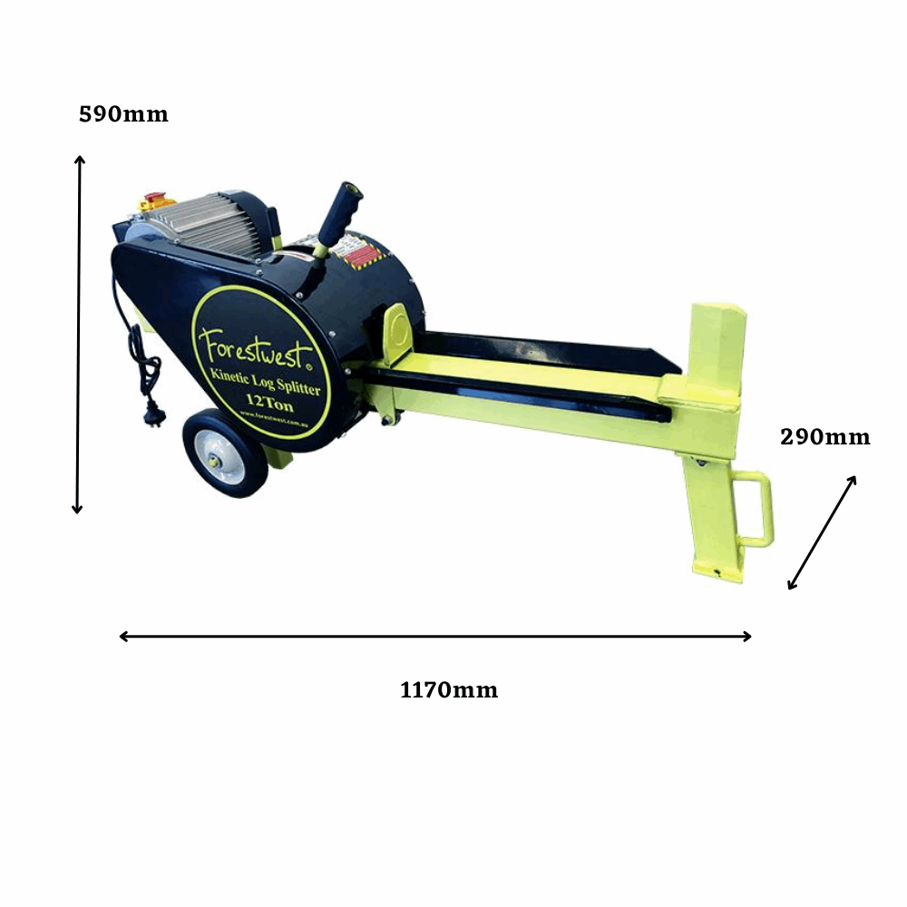 Forestwest 12 Ton Kinetic Log Splitter 1800W Electric Log Splitter BM11130 Forestwest