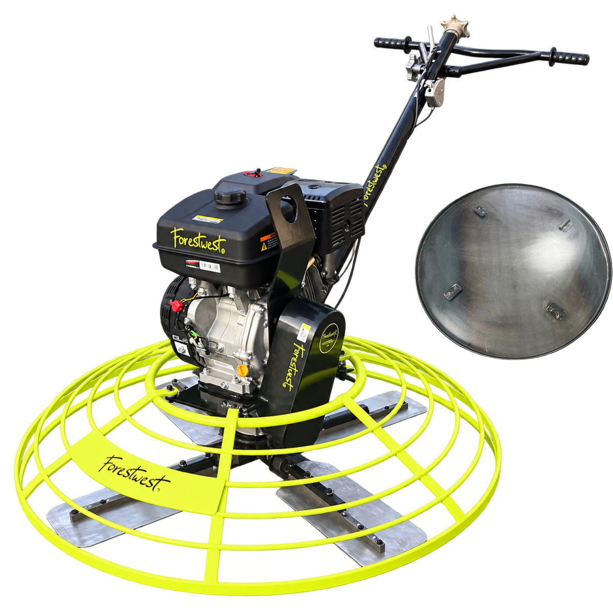 Forestwest 46" Heavy-Duty Concrete Power Trowel with FREE Float Pan – 12HP BM730 Forestwest