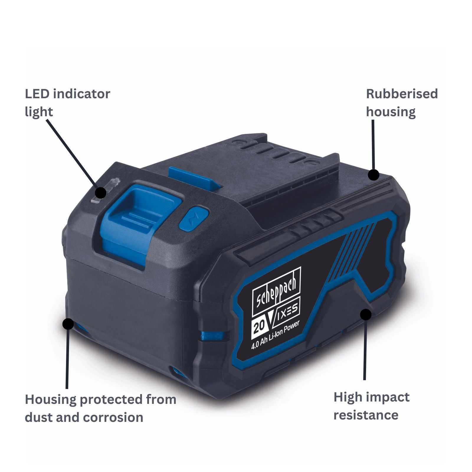Scheppach 20V Battery 4.0Ah, SBP4.0 Scheppach