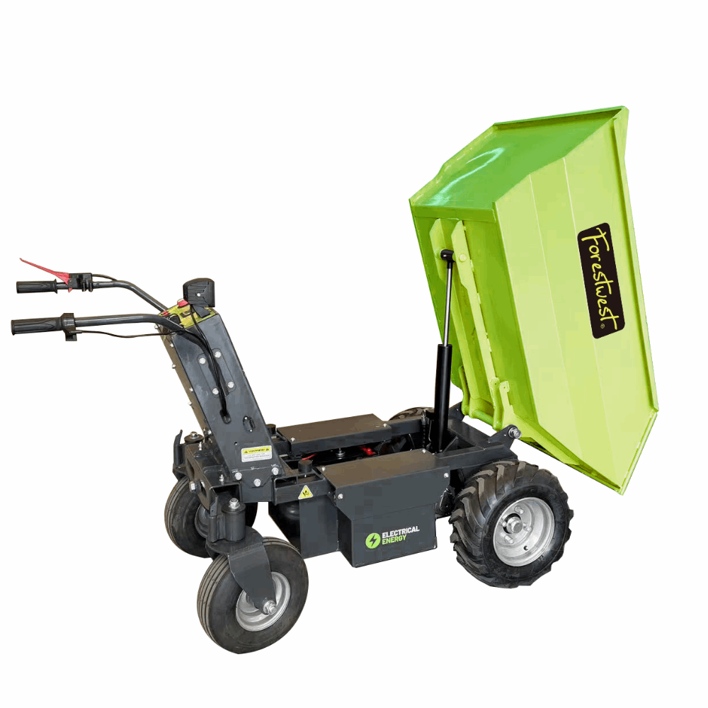 Forestwest 500KG Battery Powered Wheelbarrow, Mini Dumper Hydraulic Tip BM11098 Forestwest