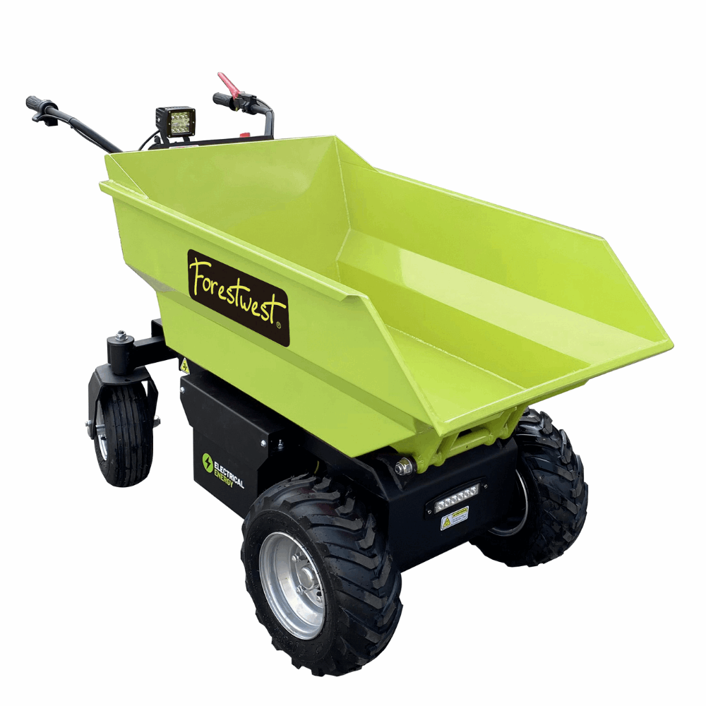 Forestwest 500KG Battery Powered Wheelbarrow, Mini Dumper Hydraulic Tip BM11098 Forestwest