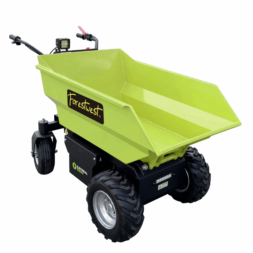 500KG Electric Wheelbarrow, 1000W Battery Mini Dumper Hydraulic Tip BM11098 | Forestwest