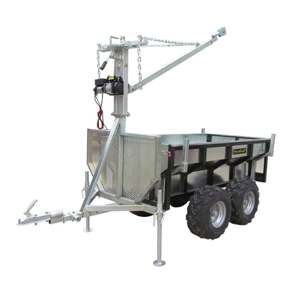 Forestwest Multi-purpose Trailer with Crane and Auto Winch BM11139 Forestwest