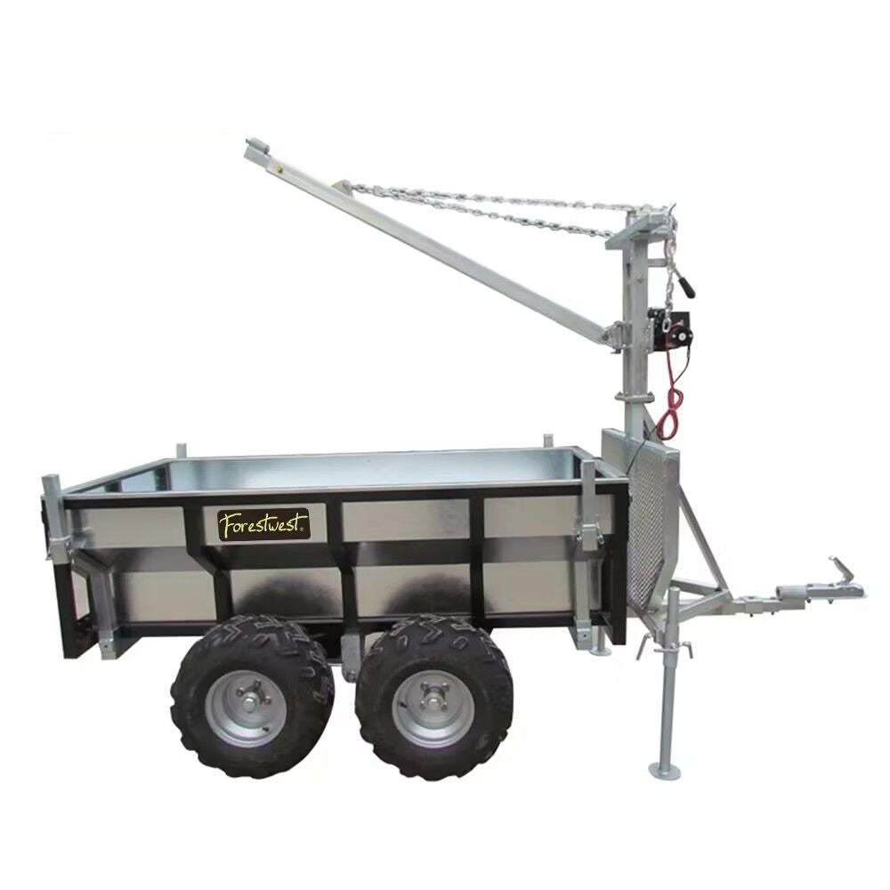 Forestwest Multi-purpose Trailer with Crane and Auto Winch BM11139 Forestwest