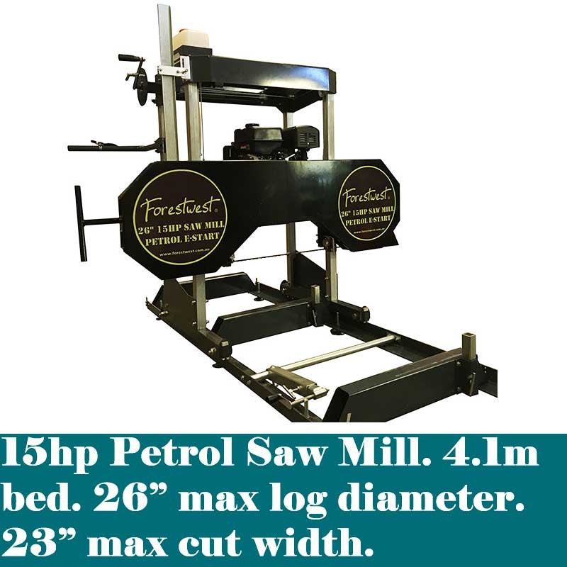 Forestwest 26" Portable Wood Sawmill 15HP with E-Start BM11119 Forestwest