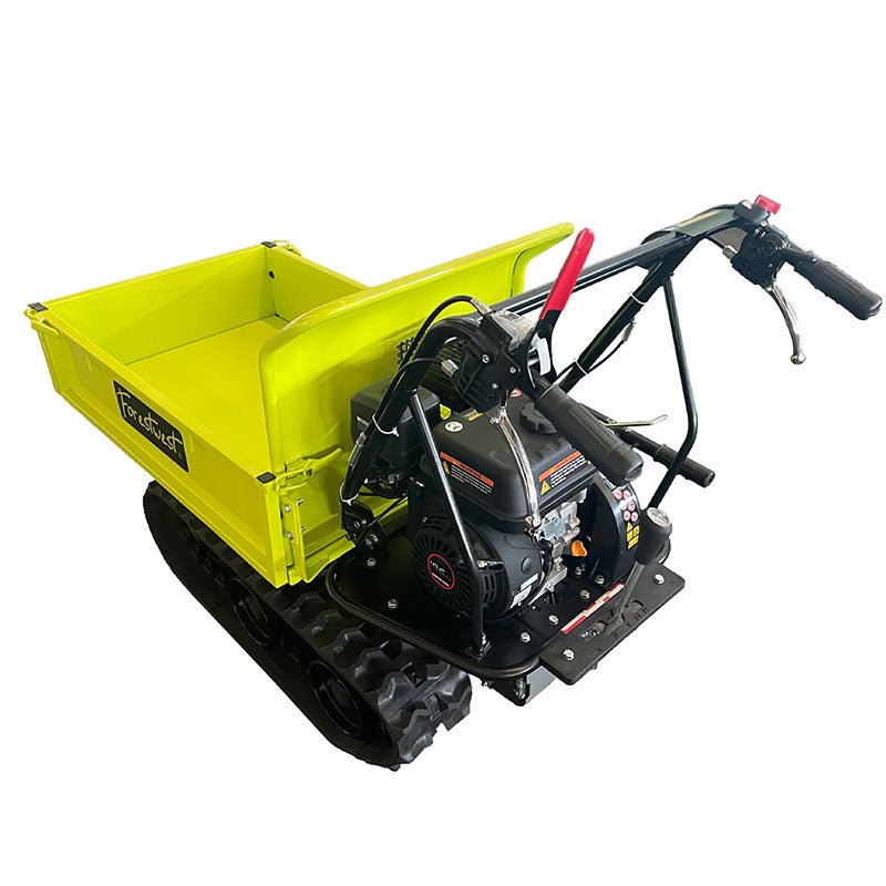 Forestwest 300KG Motorised Tracked Wheelbarrow, 6.5hp Track Dumper Manual Tip BM11078 Forestwest