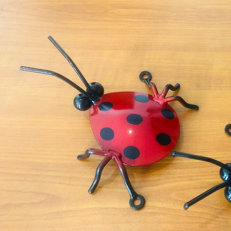 Garden Metal Art Ladybug 3 in 1 with Securing Screws Forestwest