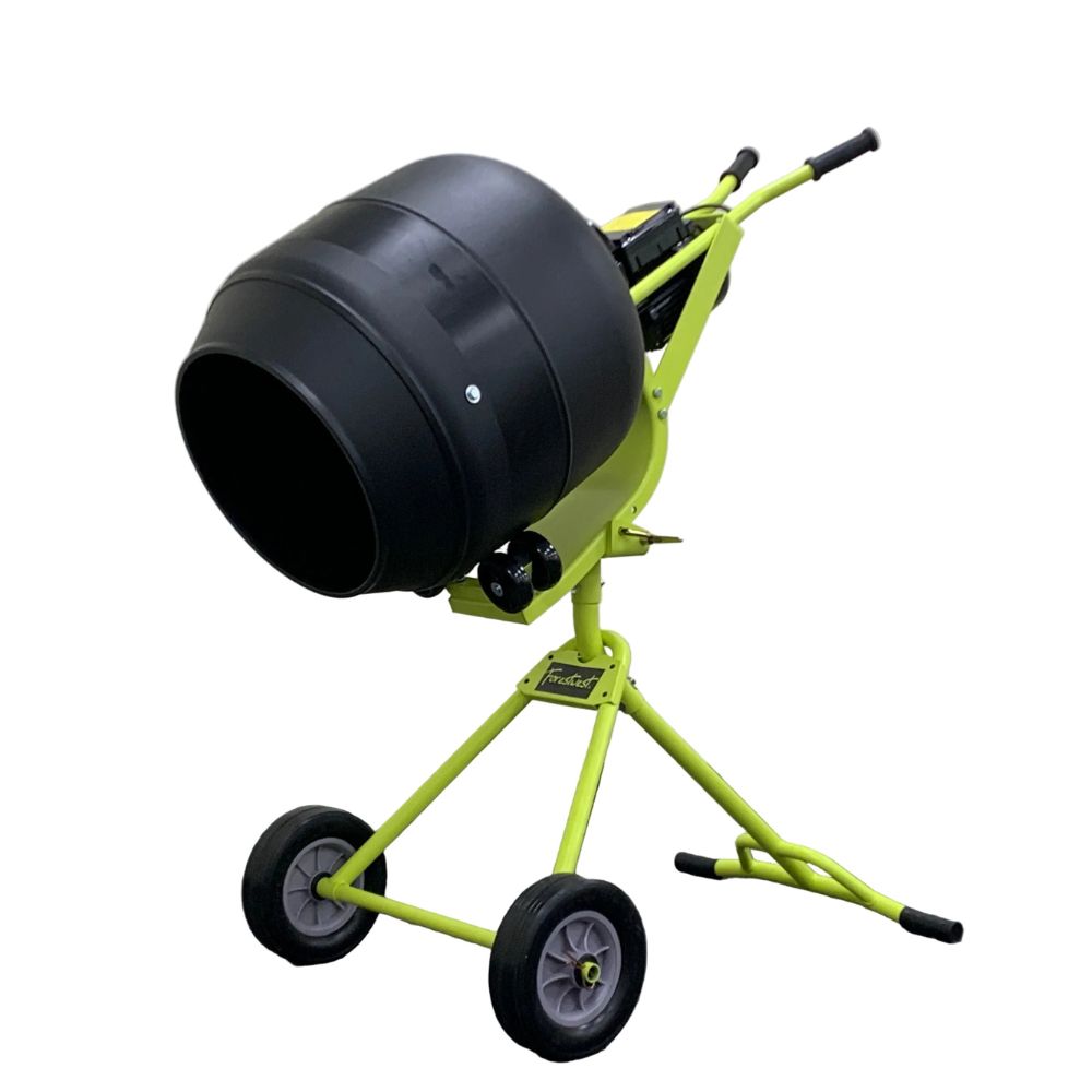 110L Electric Cement Mixer With Plastic Drum, 370W Concrete Mixer BM725 Forestwest