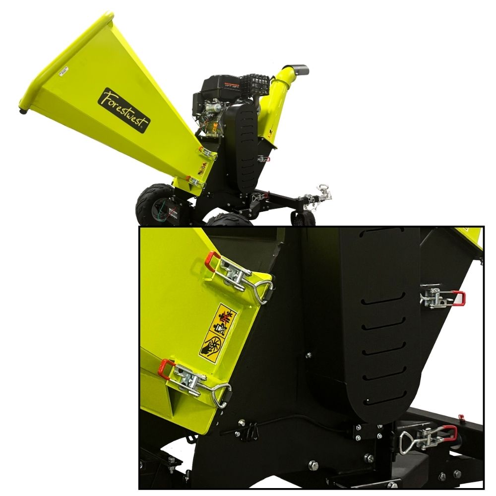 Forestwest 150mm Wood Chipper, 20hp Petrol Chipper with E-Start BM11062