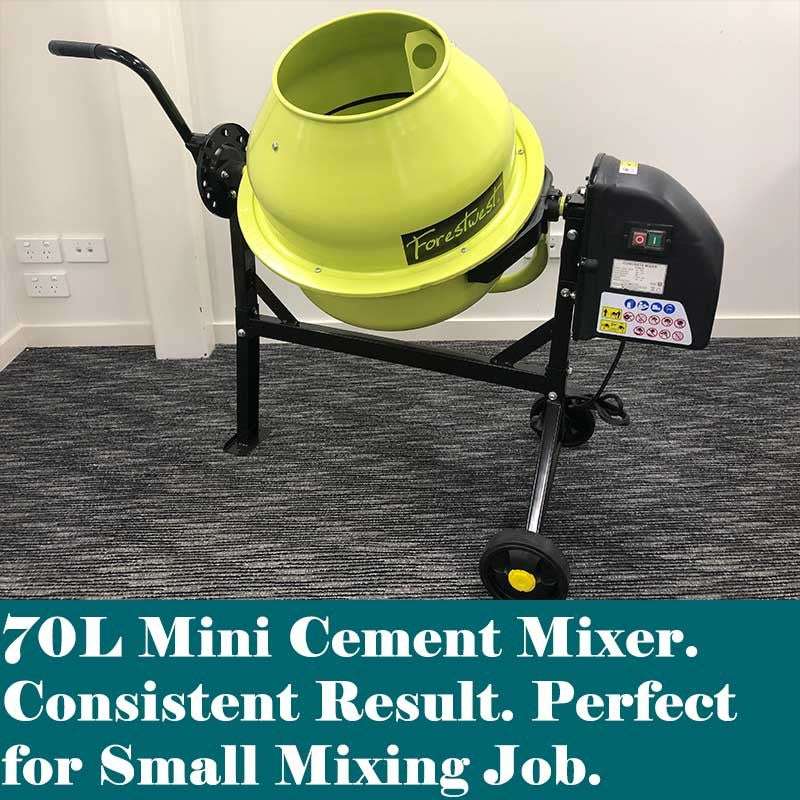 70L 220W Portable Cement Mixer Concrete Mixer BM685 | Forestwest