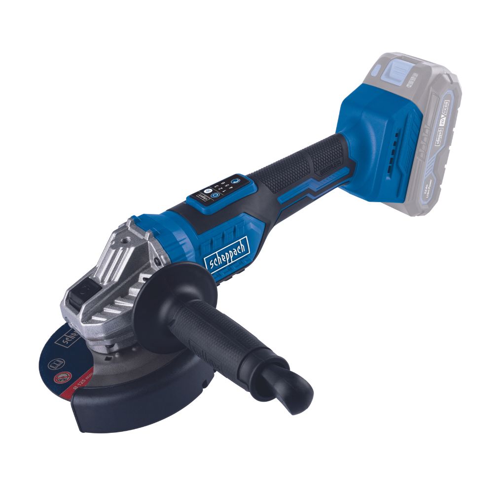 Scheppach 20V Cordelss Angle Grinder, BC-AG125-X (Skin Only) Scheppach
