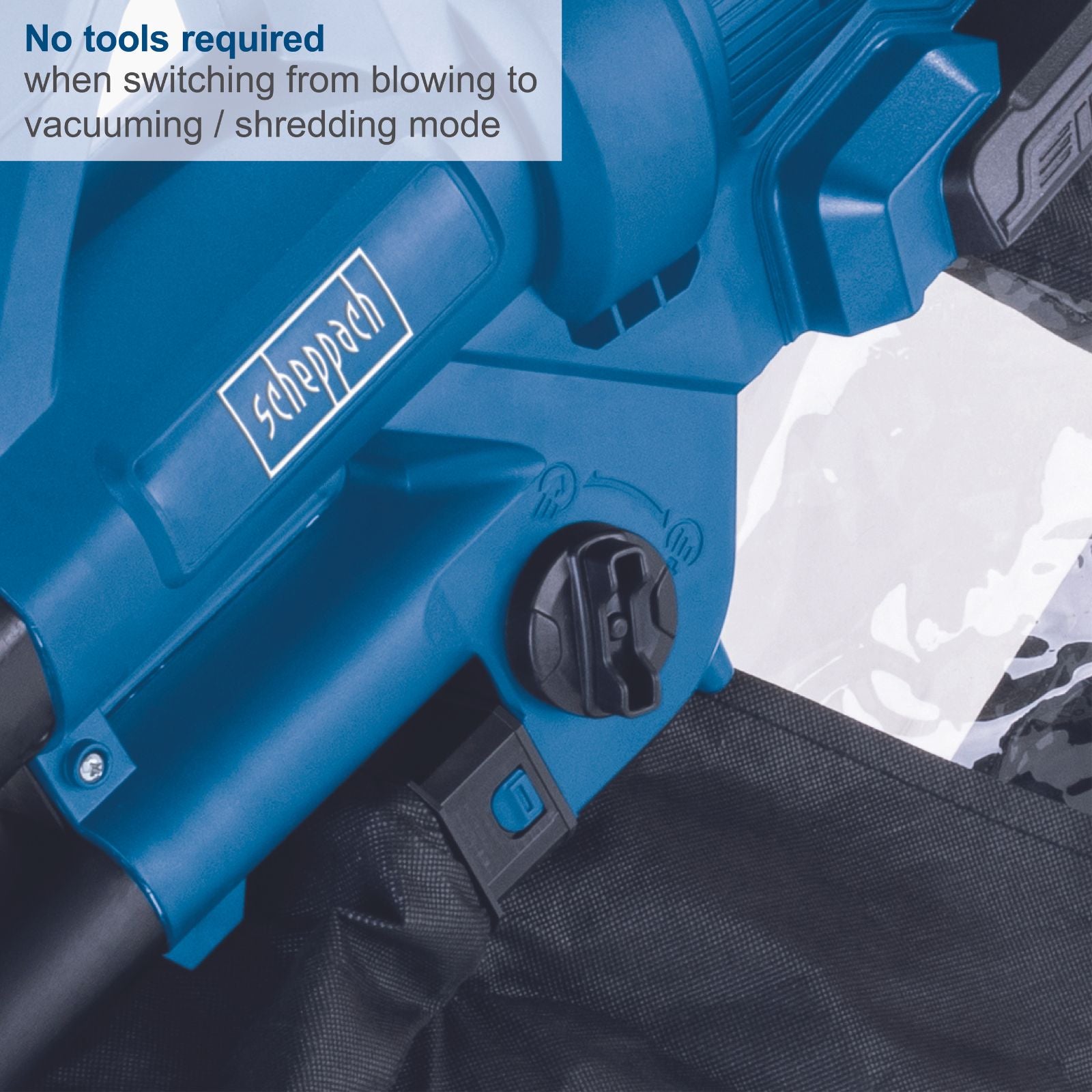 Scheppach 2x20V Cordless Leaf Vacuum/Blower/Shredder BC-BLV720-X (Skin Only) Scheppach