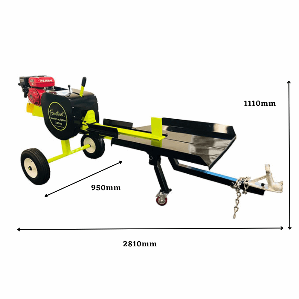 34 Ton Kinetic Log Splitter 6.5HP Petrol Log Splitter BM11038 | Forestwest