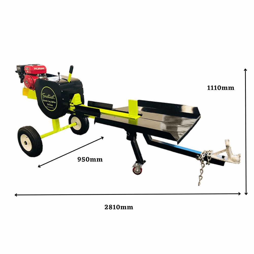 34 Ton Kinetic Log Splitter tested with Hardwood Forestwest