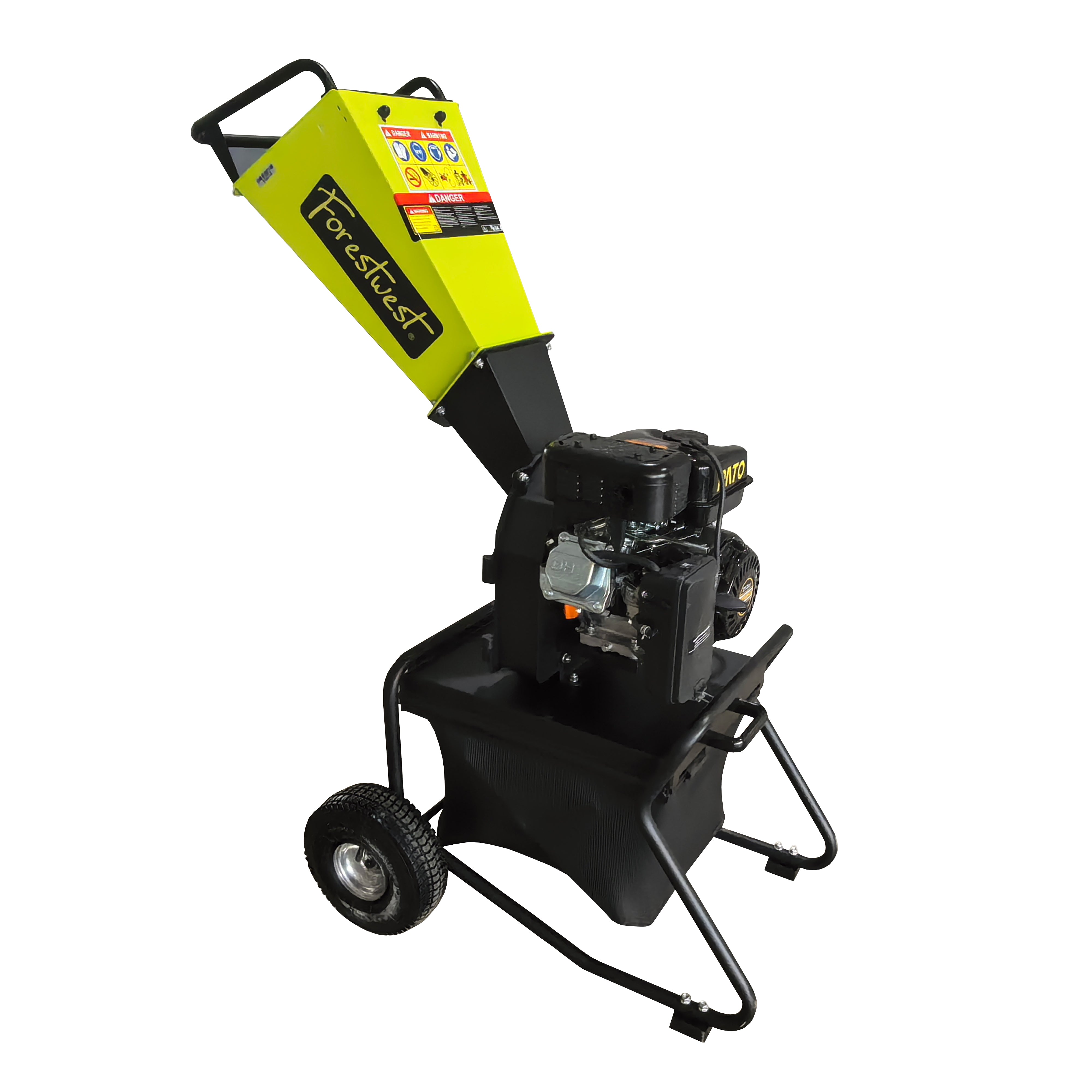 Forestwest 60MM Wood Chipper 7HP Petrol Chipper with Collection Bag BM11065 Forestwest